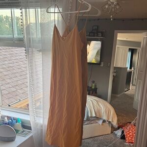 Tan Slip Dress
